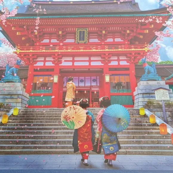 1000 piece puzzle - Spring Sakura - Picture 3 of 3